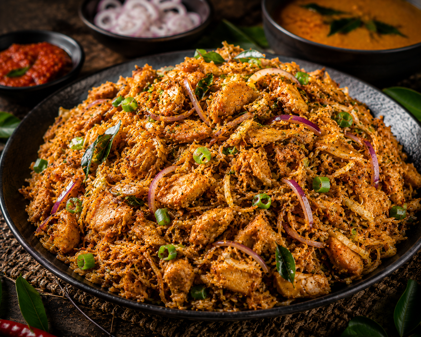 Idiyappam Chicken Kottu