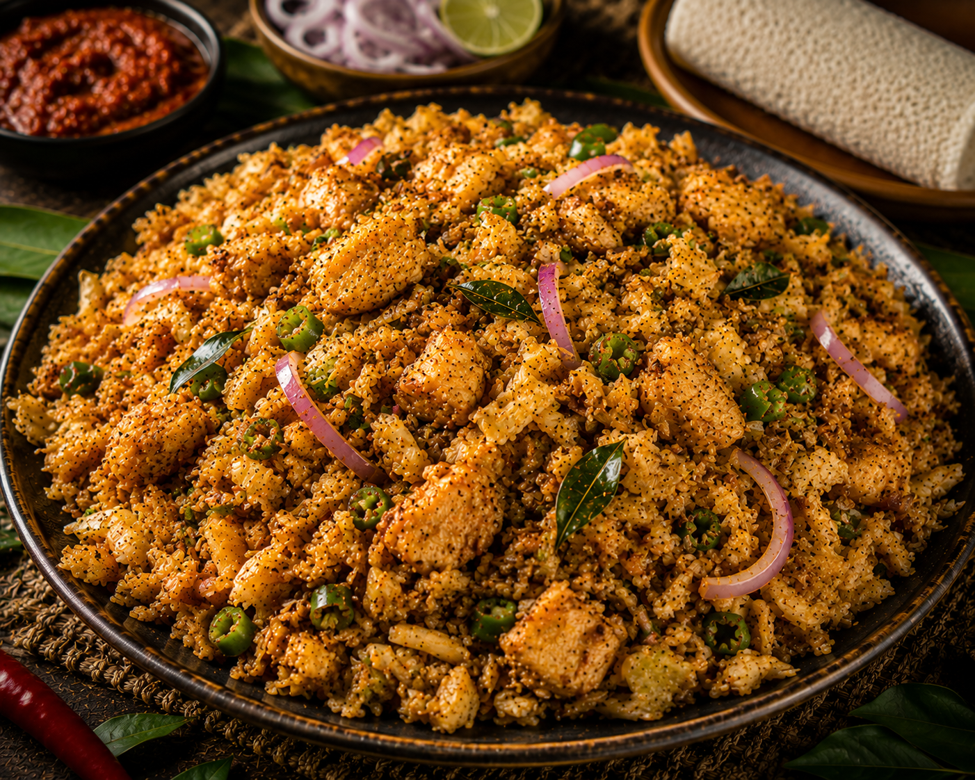 Puttu Chicken Kottu